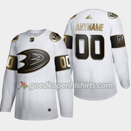 Anaheim Ducks Custom Adidas 2019-2020 Golden Edition Wit Authentic Shirt - Mannen